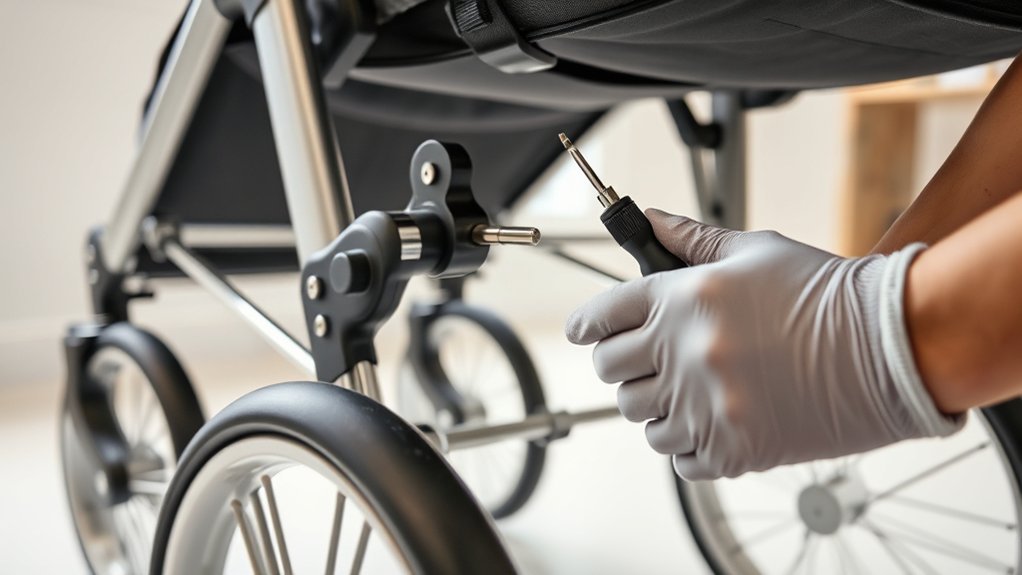 fixing stroller brake issues