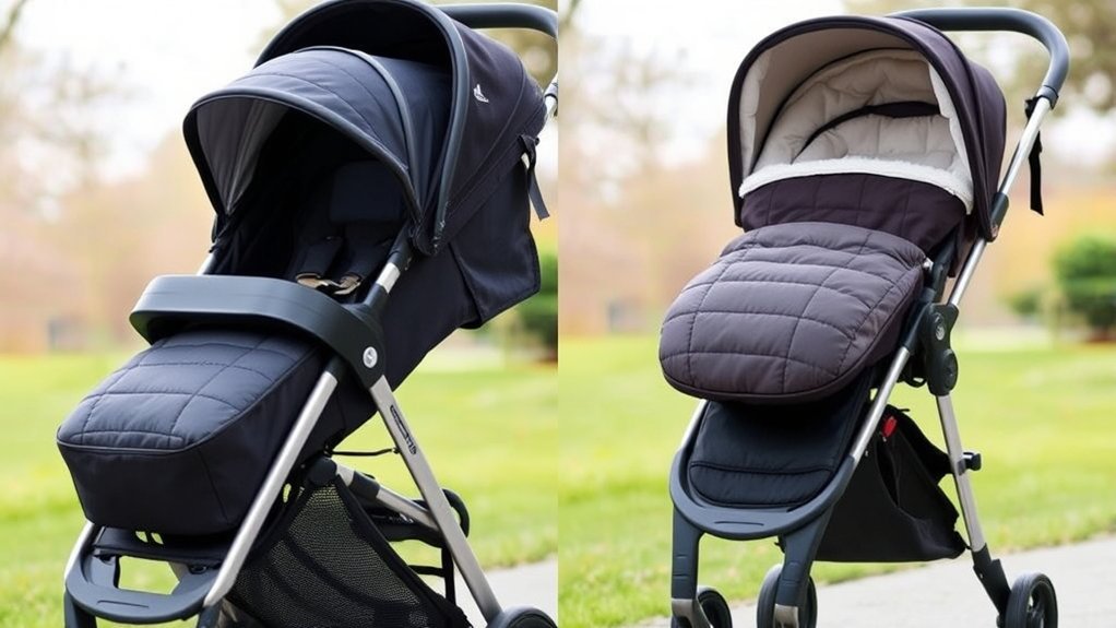 footmuffs vs bunting bags