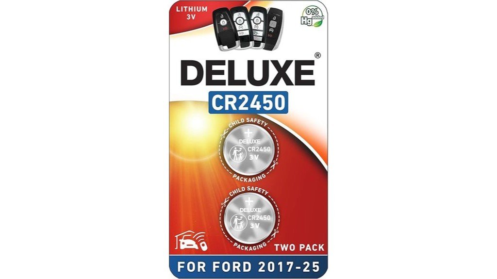 ford lincoln key fob batteries