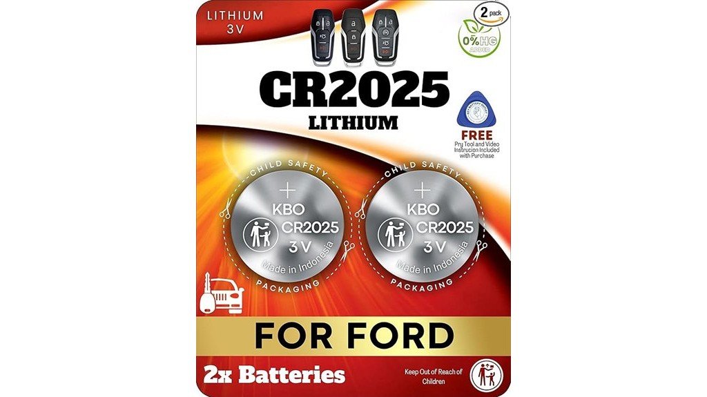 ford lincoln key fob batteries