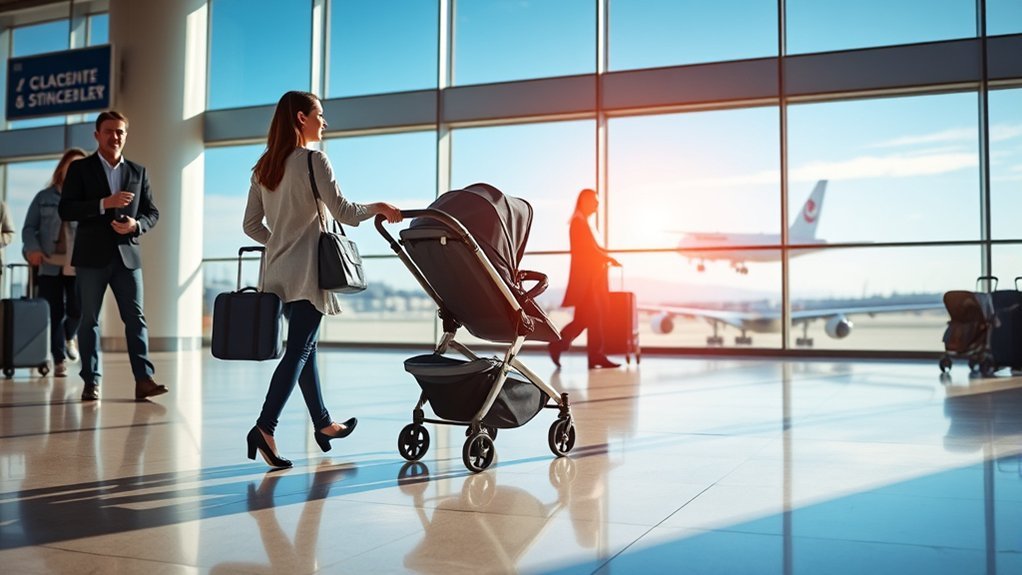 free stroller check in policies