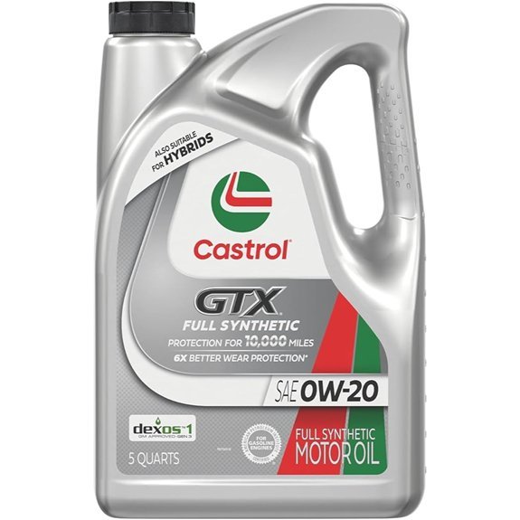Castrol GTX Full Synthetic 0W-20 Motor Oil 5 Quarts