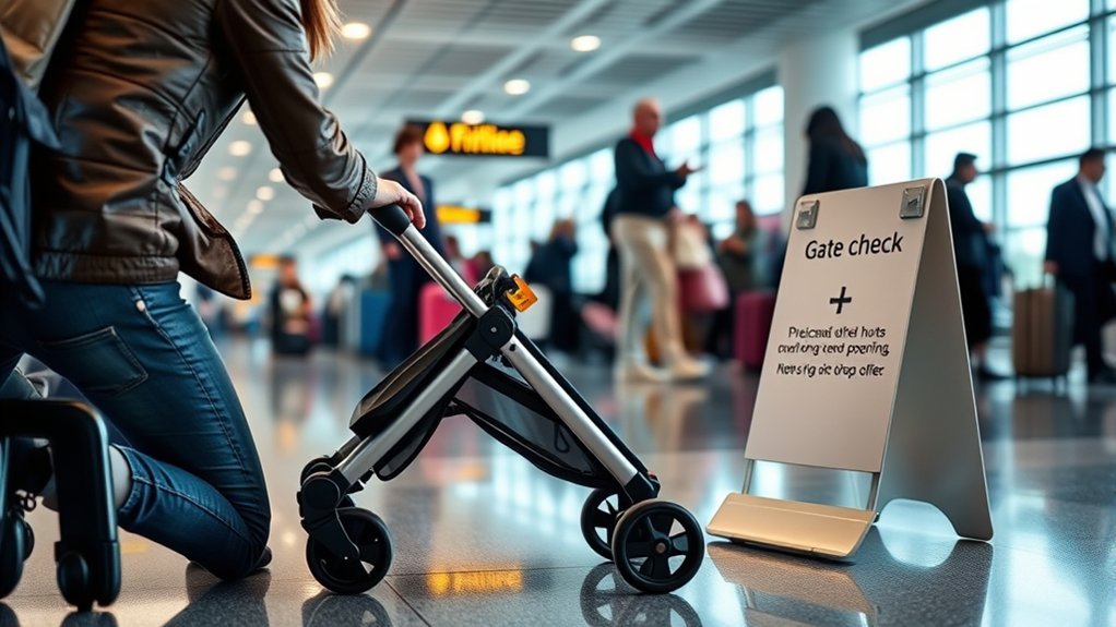 gate check stroller guide