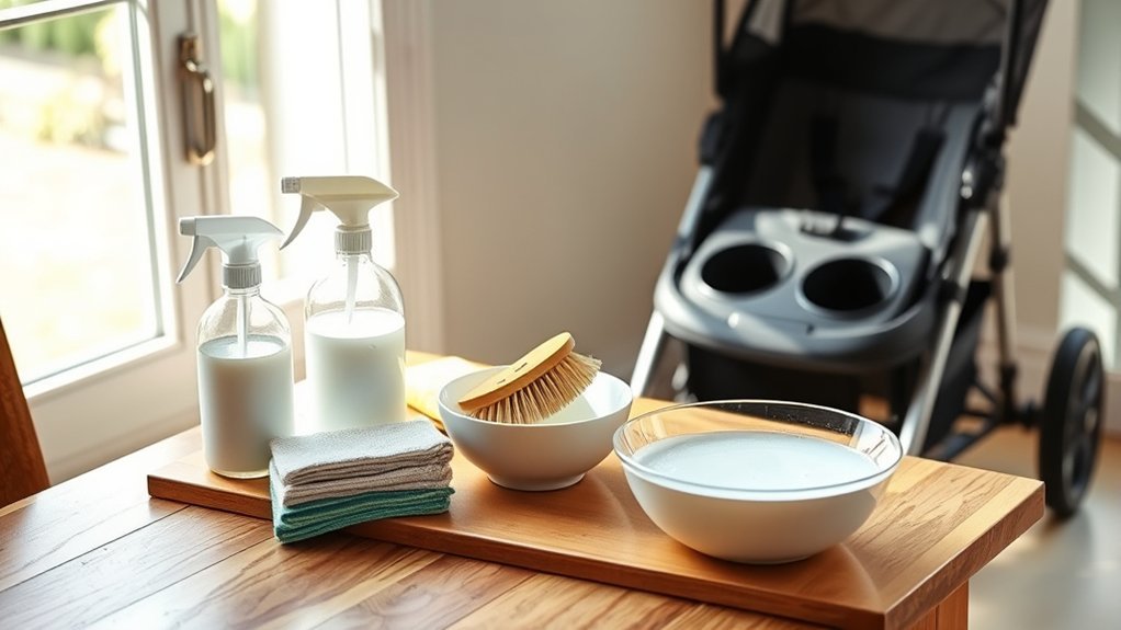 gather cleaning supplies effectively