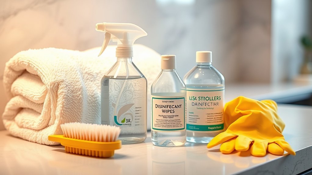 gather stroller cleaning supplies