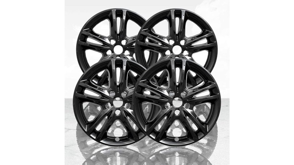 gloss black wheel skins