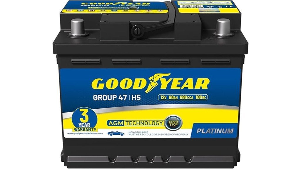 goodyear agm automotive battery