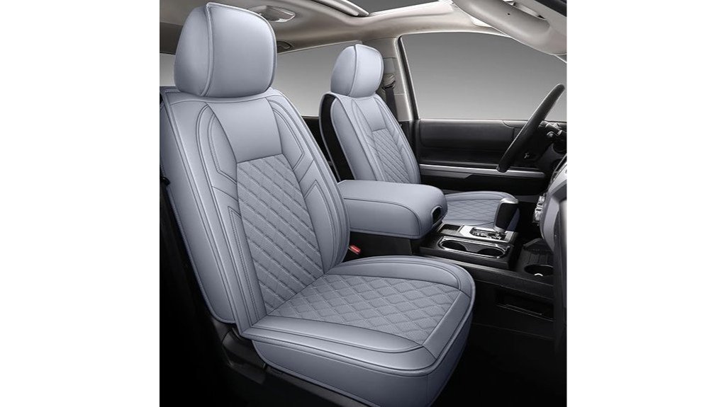 gray leather seat covers