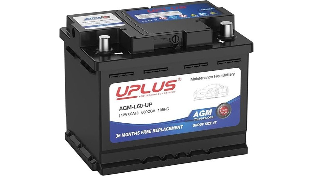 high capacity agm car battery
