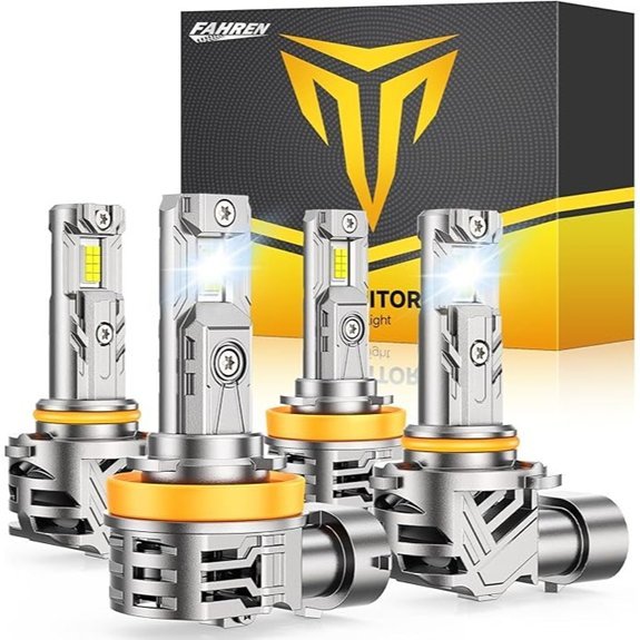 FAHREN H11/H9/H8 HB3 60000LM 6500K LED Bulbs (4)