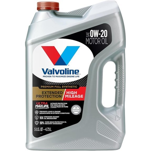 Valvoline Full Synthetic High Mileage 0W-20 Motor Oil
