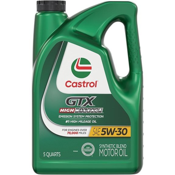 Castrol GTX High Mileage 5W-30 Synthetic Blend Motor Oil 5 Quarts