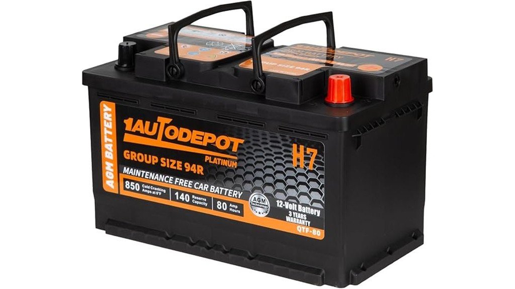 high performance agm car battery
