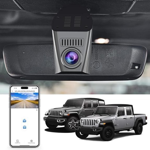 4K Dash Cam for Jeep Gladiator & Wrangler (2160P)