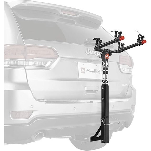 Allen Sports Deluxe 2-Bike Hitch Mount Rack Silver/Black (522RR)