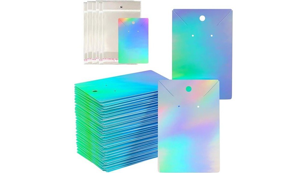 holographic earring card holder