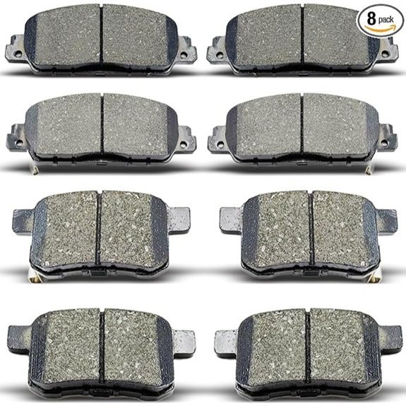 Ceramic Front & Rear Brake Pads for 2013–2017 Honda Accord