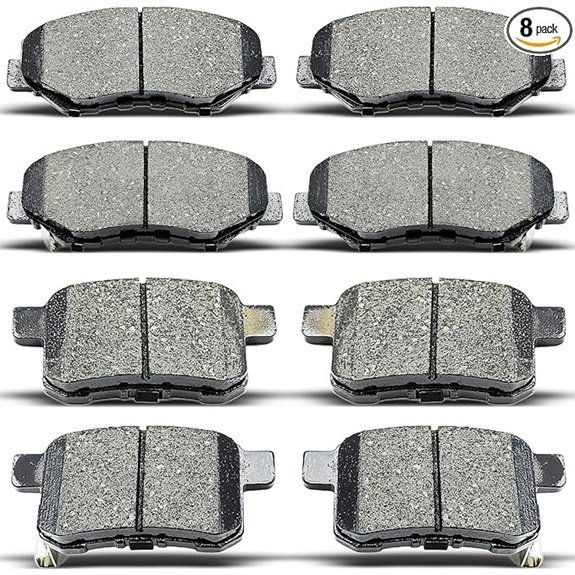 Ceramic Brake Pad Set Front & Rear for Honda Accord