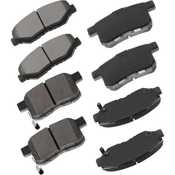 cciyu Ceramic Front & Rear Brake Pad Kit for Honda Accord