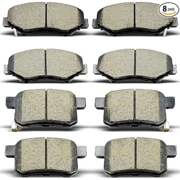 Ceramic Front & Rear Brake Pads Set for Honda Accord