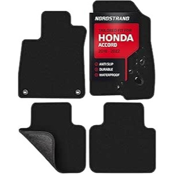 Custom 3D Fit Floor Mats for Honda Accord Sedan