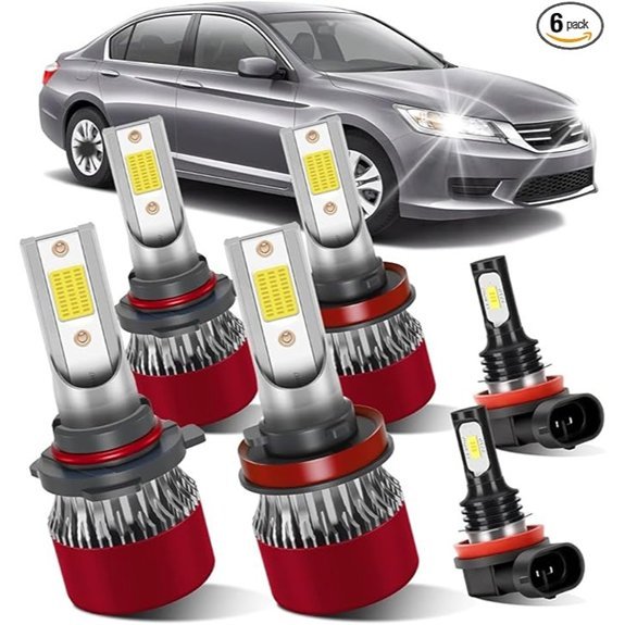 Honda Accord 2013-2015 LED Bulb Combo (Pack of 6)