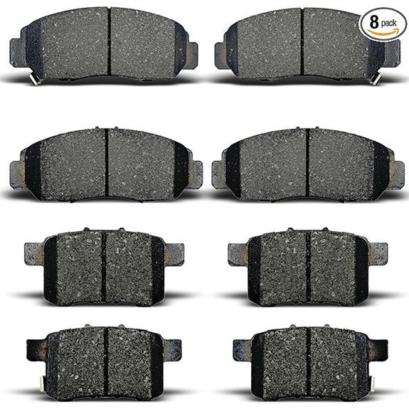 Front & Rear Ceramic Brake Pads for 2010–2014 Honda/Acura