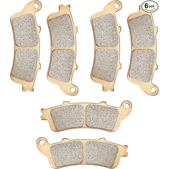 ZICOO Sintered Front & Rear Brake Pads for Honda