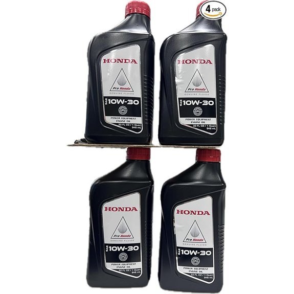Honda 32oz 08207-10W30 Engine Oil Pack of 4