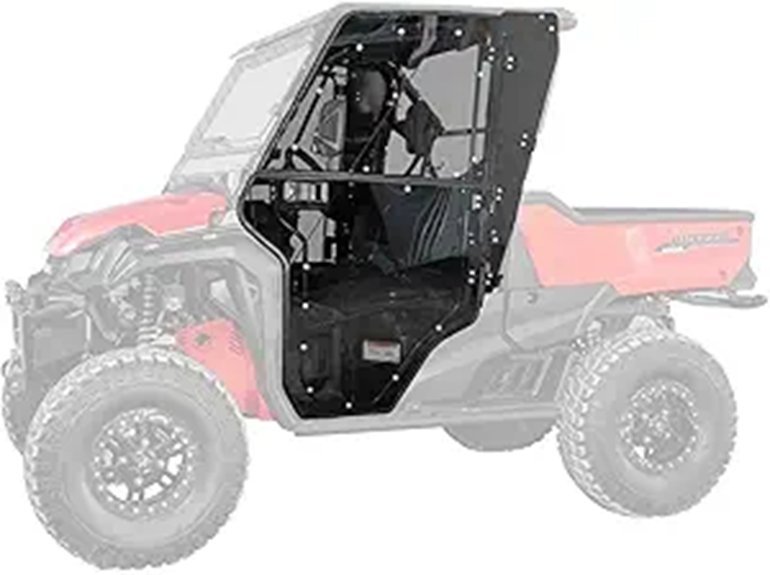 SuperATV Convertible Cab Enclosure Doors for Honda Pioneer 1000