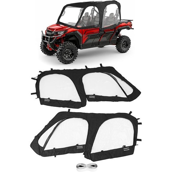 Soft Upper Door Windshield Cab Enclosure for Honda Pioneer 1000-6