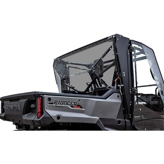 SuperATV Rear Polycarbonate Windshield for Honda Pioneer 1000
