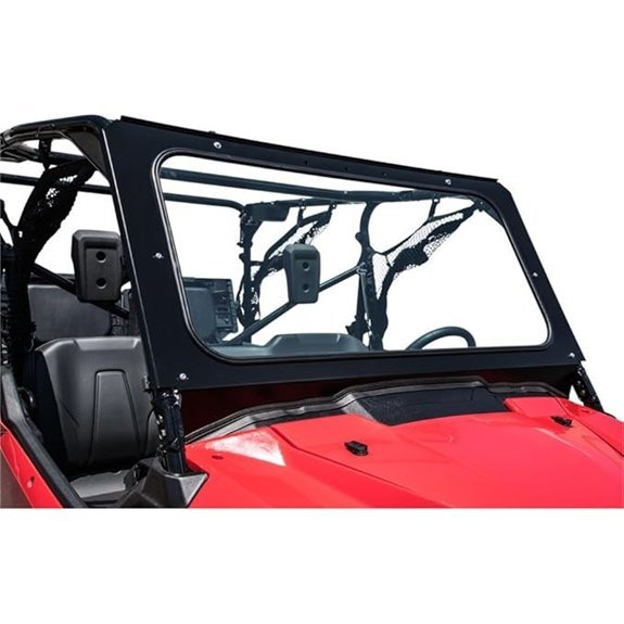 Tusk Full Glass Windshield with Wiper for Honda Pioneer