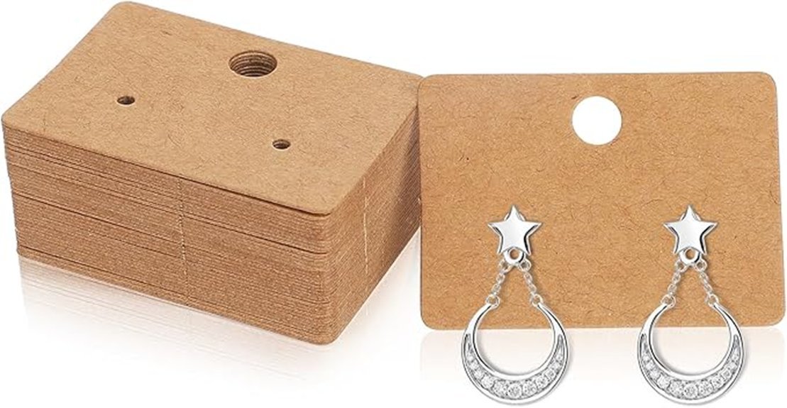 ideal earring display cards