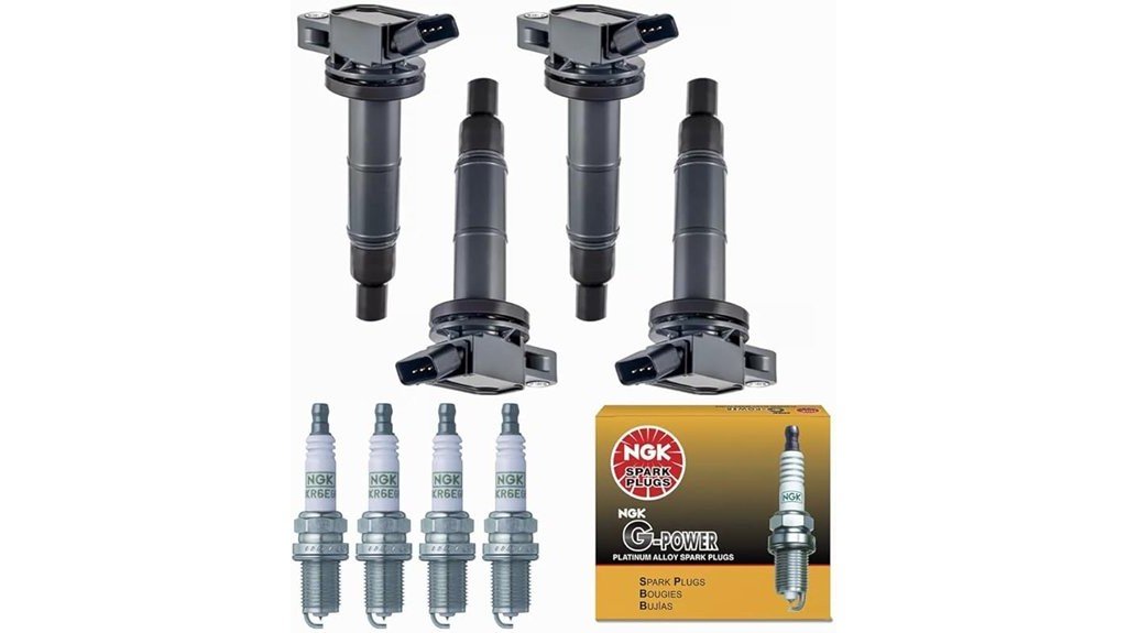 ignition coil and spark plugs