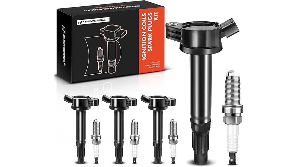 ignition coil and spark plugs