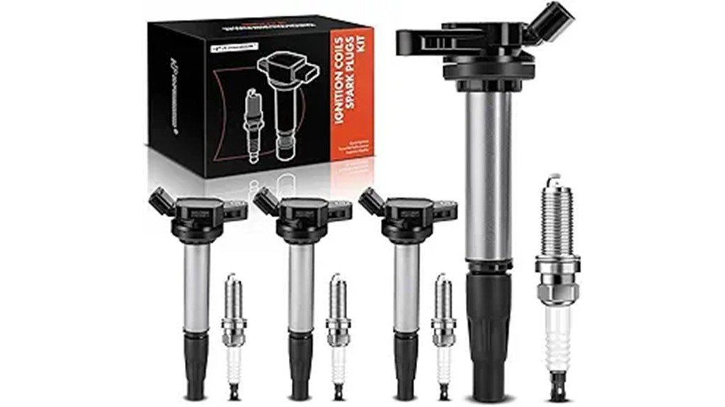 ignition coil and spark plugs