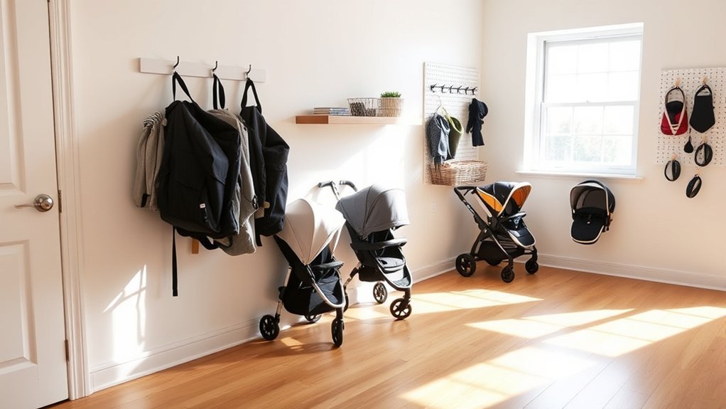 indoor stroller storage solutions
