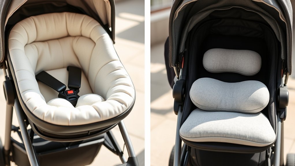infant inserts ensure stroller safety