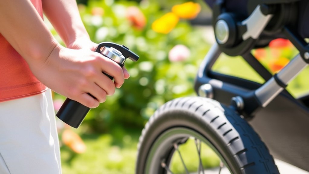 inflate stroller tires properly