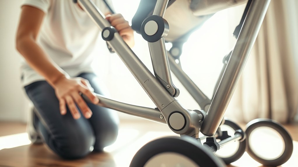 inspect stroller for damage