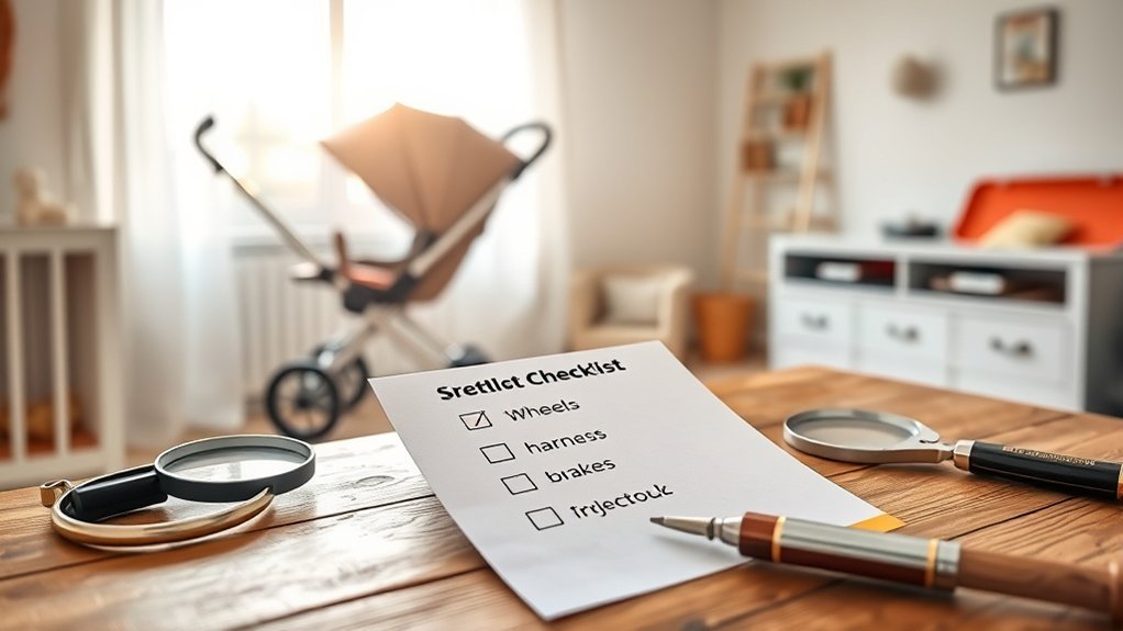 inspect used strollers thoroughly