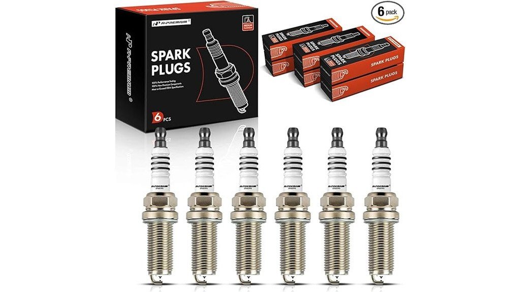 A-Premium iridium platinum spark plugs pack of 6