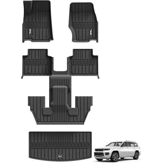 3W TPE Floor Mats & Cargo Liner for Jeep Grand Cherokee L