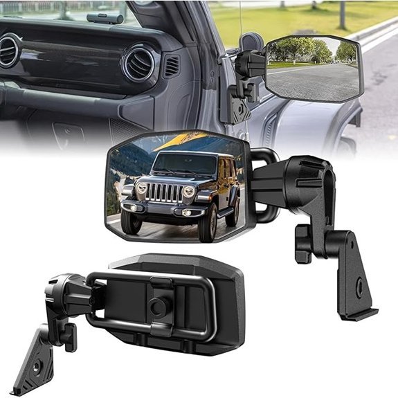 Quick-Release Mirrors for Jeep Wrangler JL & Gladiator