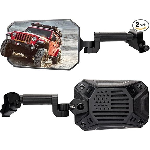 JOYTUTUS Side Mirrors for 2018–2023 Jeep Wrangler & Gladiator