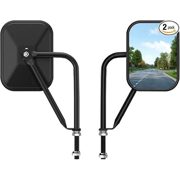 Door Off Hinge Side Mirrors for Jeep Wrangler JK/JL