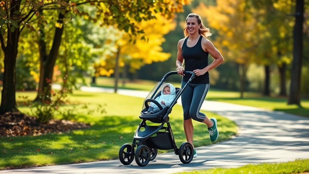 jogging safety with stroller
