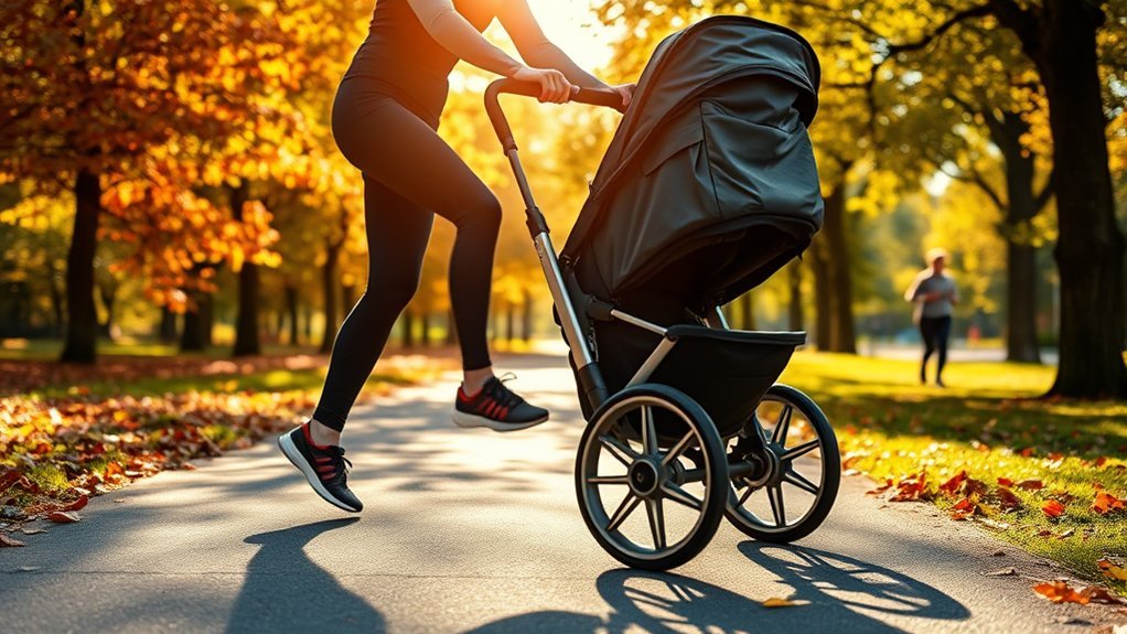 jogging stroller alignment guidance