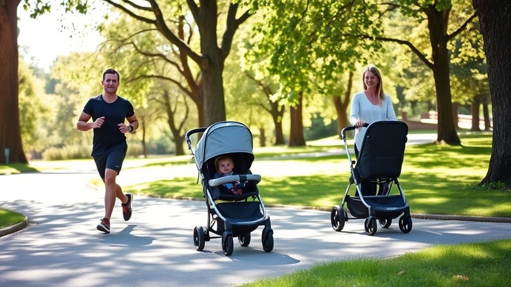 jogging strollers enhance parenthood convenience